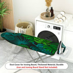 1-Piece Tropical Leaf Green Nature  Ironing Board Cover, Universal Size, Without Board