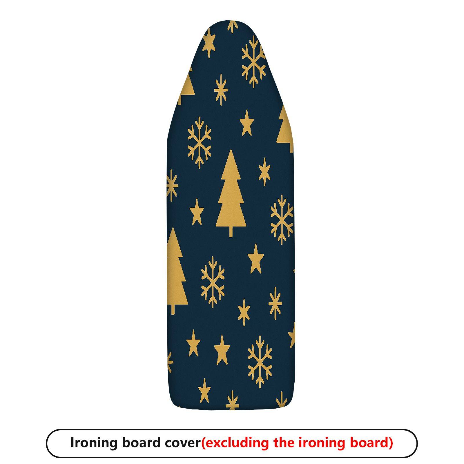 1-Piece Tree Snowflake Star  Ironing Board Cover, Universal Size, Without Board
