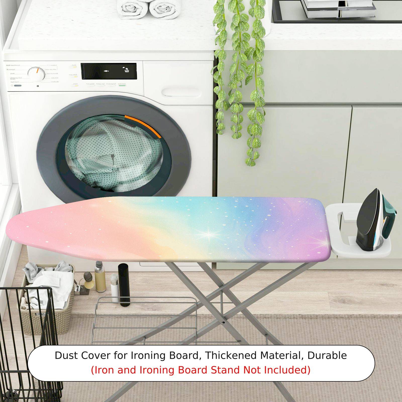 1-Piece Pastel Galaxy Star  Ironing Board Cover, Universal Size, Without Board
