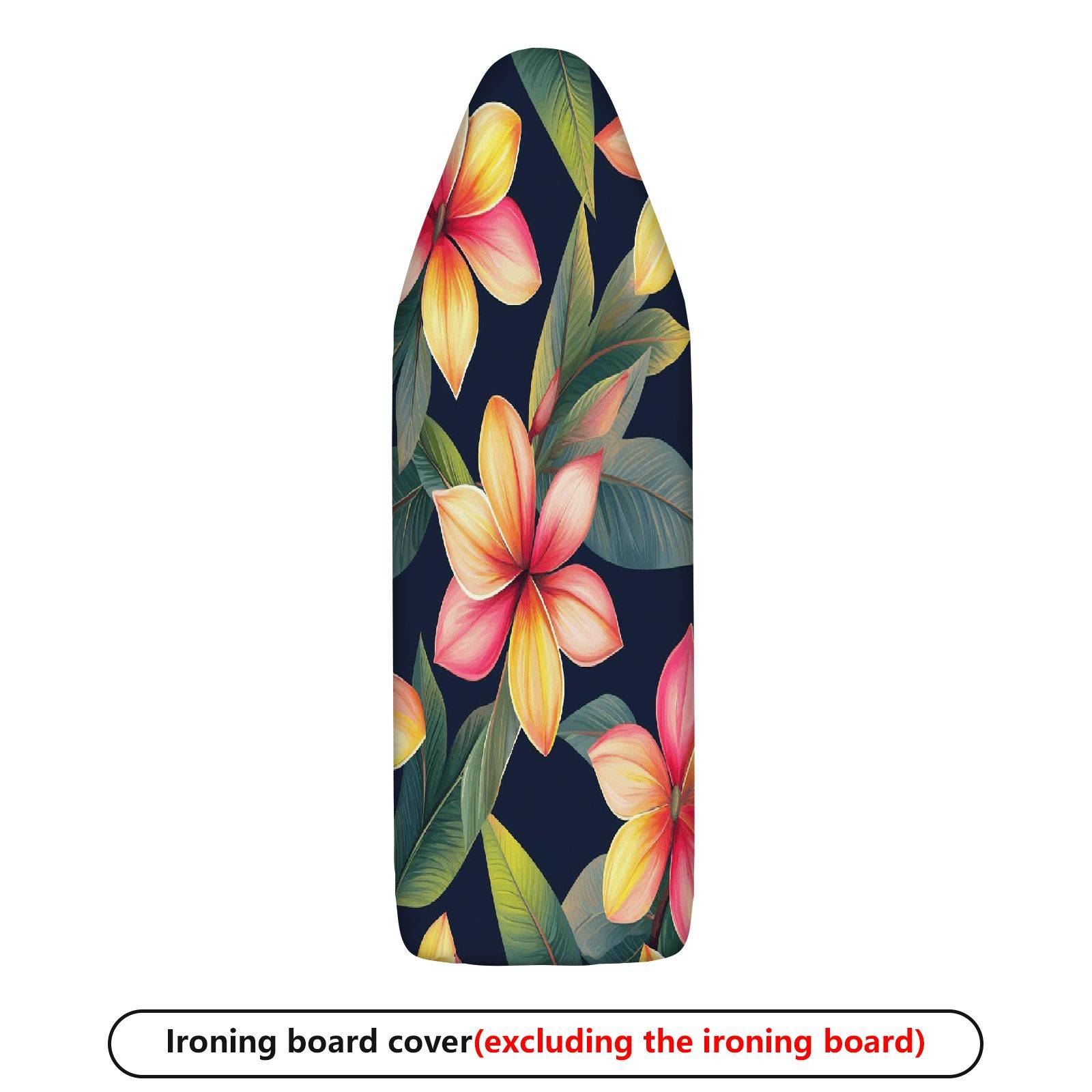 1-Piece Floral Tropical Leaves Flower  Ironing Board Cover, Universal Size, Without Board