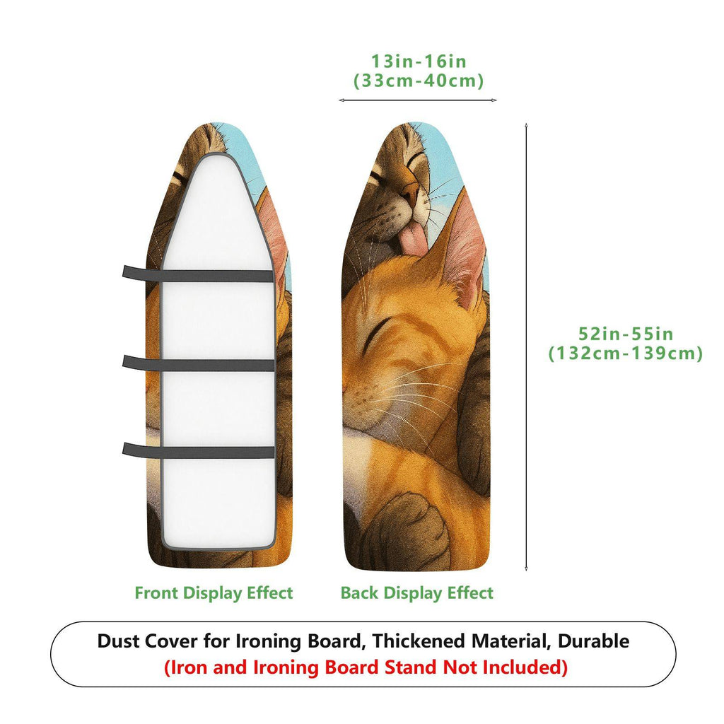 1-Piece Cute Cat Sleeping Peaceful  Ironing Board Cover, Universal Size, Without Board