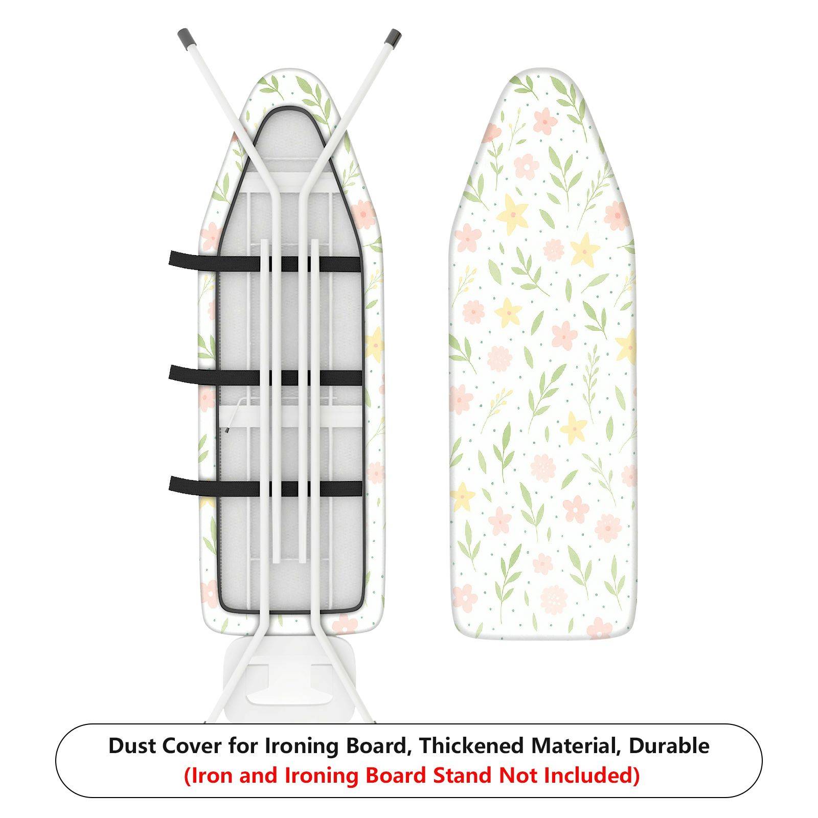 1-Piece Floral Leaf Star  Ironing Board Cover, Universal Size, Without Board
