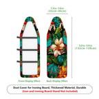 1-Piece Tropical Parrot Flower  Ironing Board Cover, Universal Size, Without Board