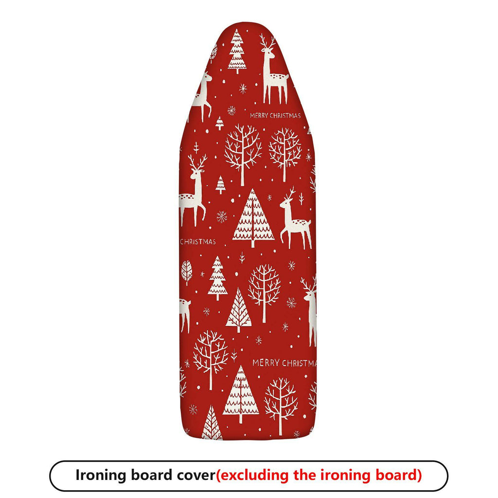 1-Piece Christmas Deer Tree  Ironing Board Cover, Universal Size, Without Board