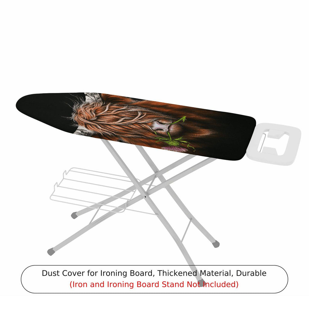 1-Piece Highland Cow Animal Nature  Ironing Board Cover, Universal Size, Without Board