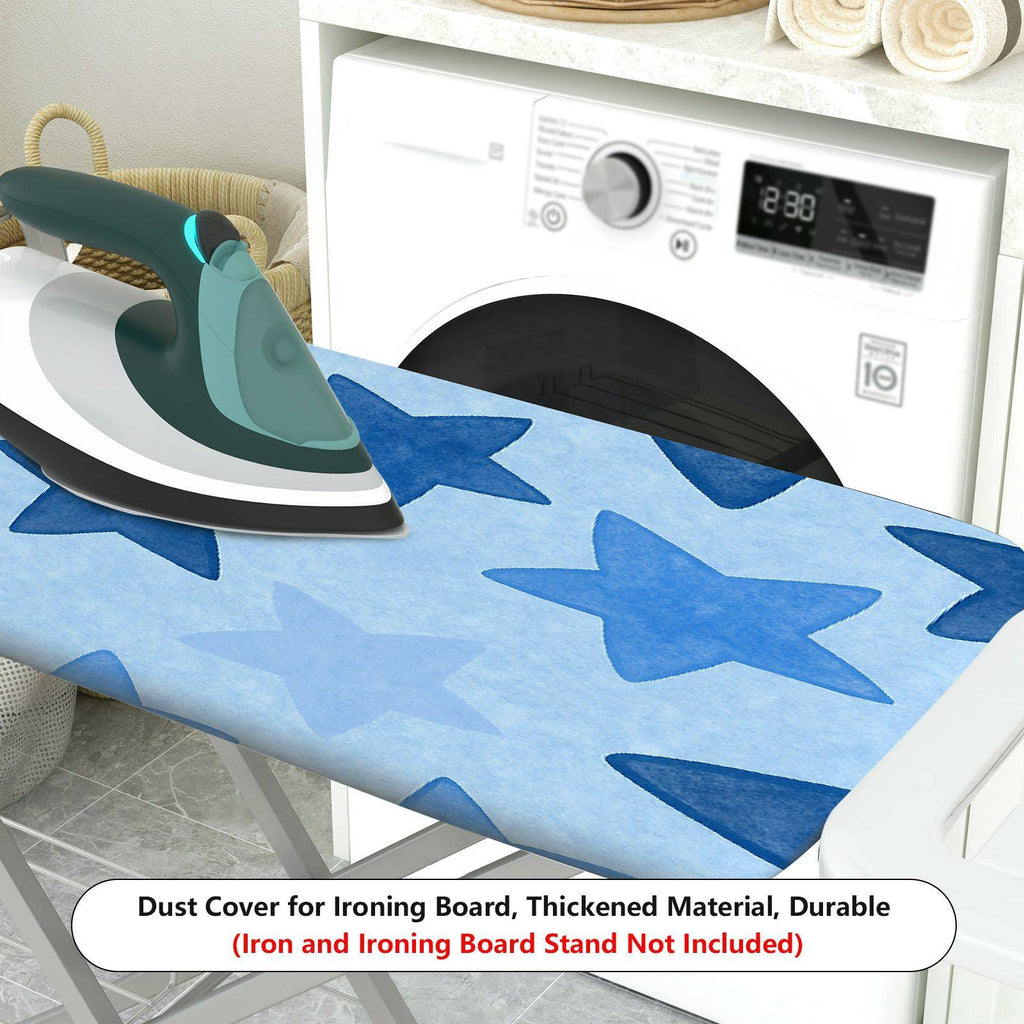 1-Piece Star Pattern Blue Theme Laundry  Ironing Board Cover, Universal Size, Without Board