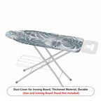 1-Piece Tropical Leaf Palm Gray  Ironing Board Cover, Universal Size, Without Board