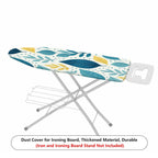 1-Piece Tropical Leaves Pattern Decorative Pastel Blue  Ironing Board Cover, Universal Size, Without Board