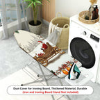 1-Piece Christmas Santa Sleigh Holiday  Ironing Board Cover, Universal Size, Without Board