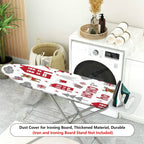 1-Piece Christmas Santa Reindeer Winter  Ironing Board Cover, Universal Size, Without Board