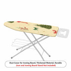 1-Piece Christmas Tree Holly Ribbon  Ironing Board Cover, Universal Size, Without Board