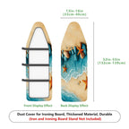 1-Piece Starfish Ocean Beach  Ironing Board Cover, Universal Size, Without Board