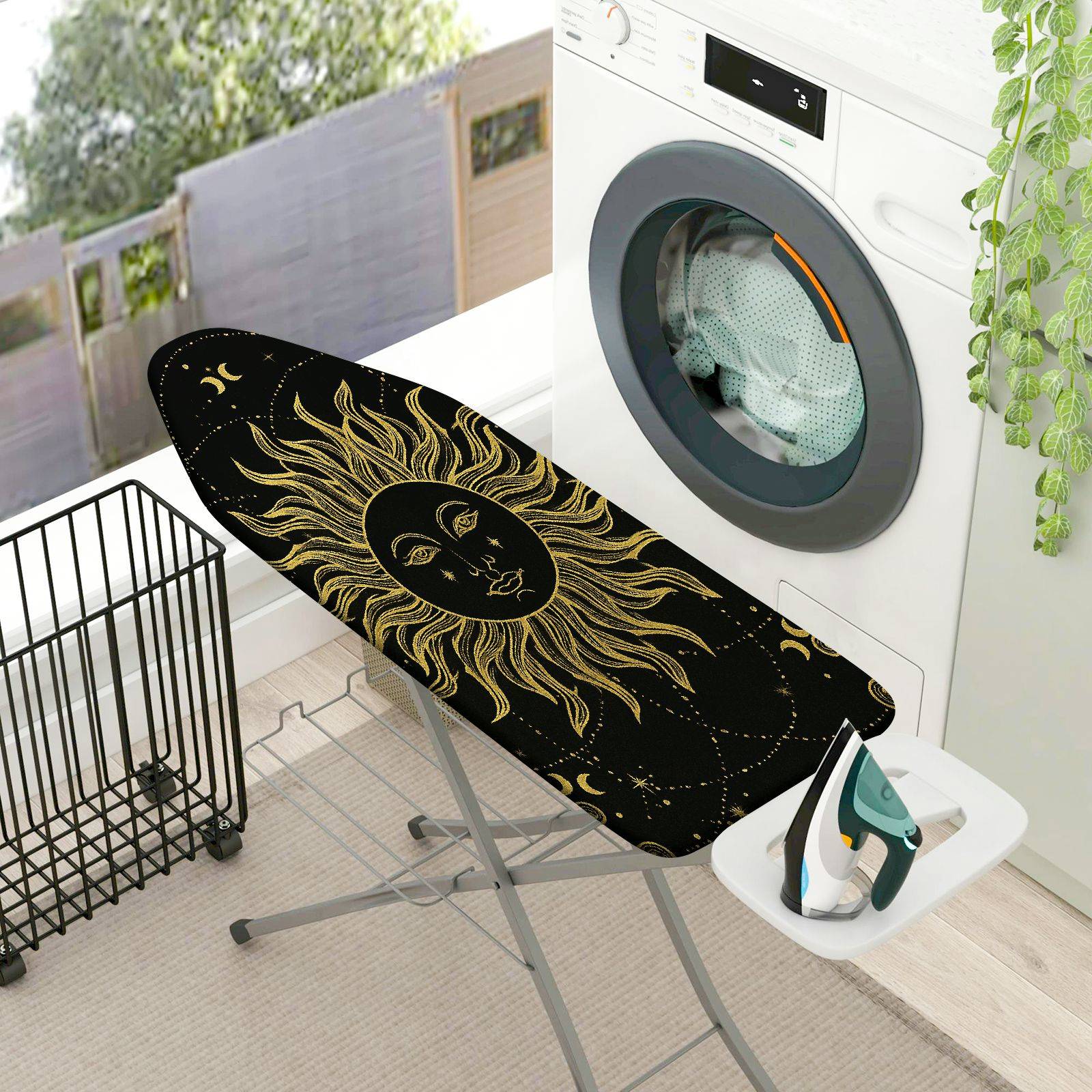 1-Piece Sun Moon Star  Ironing Board Cover, Universal Size, Without Board