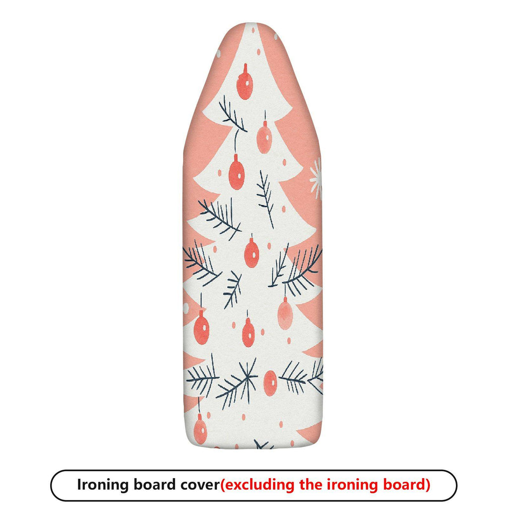 1-Piece Christmas Tree Festive Red Holiday  Ironing Board Cover, Universal Size, Without Board