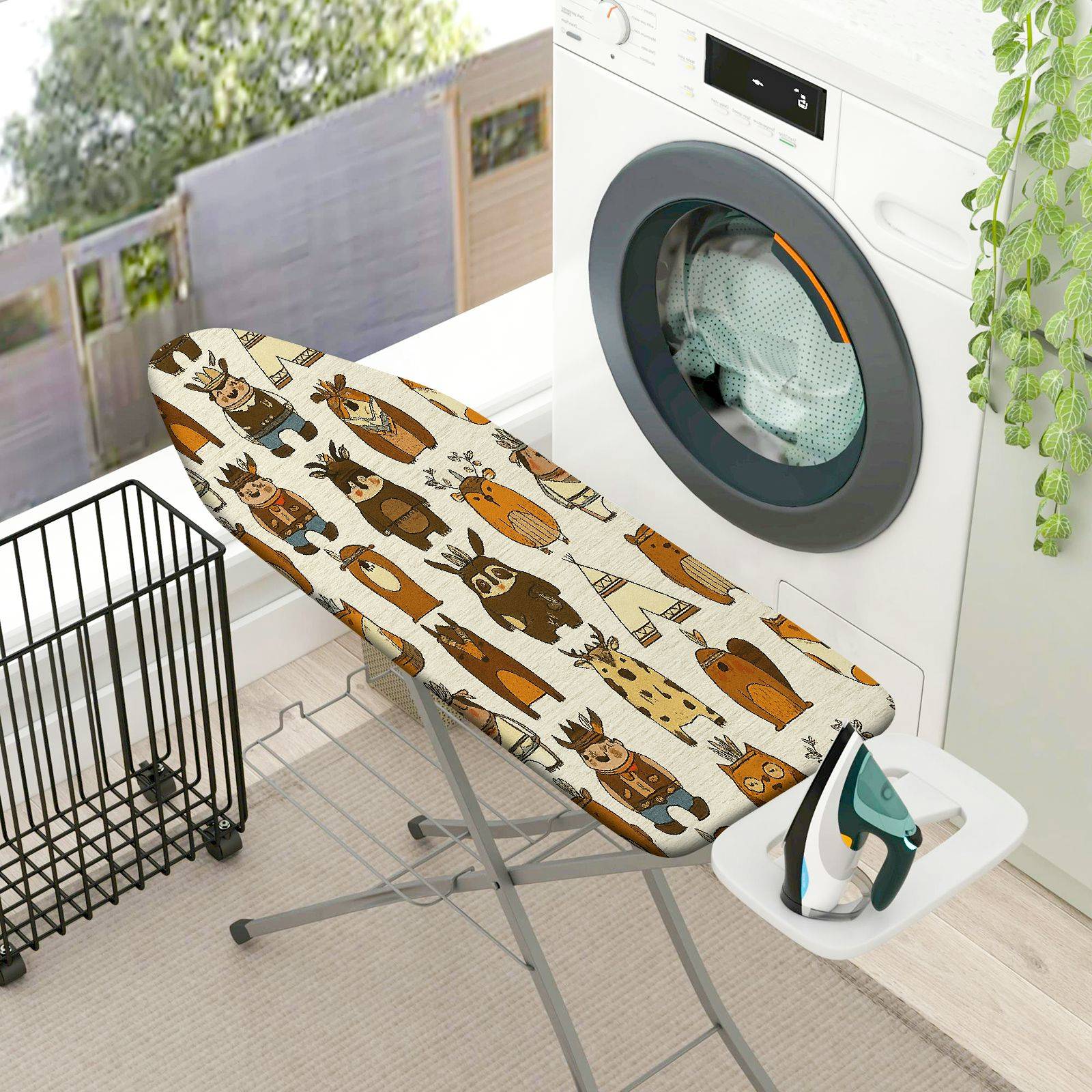 1-Piece Animals Pattern  Ironing Board Cover, Universal Size, Without Board