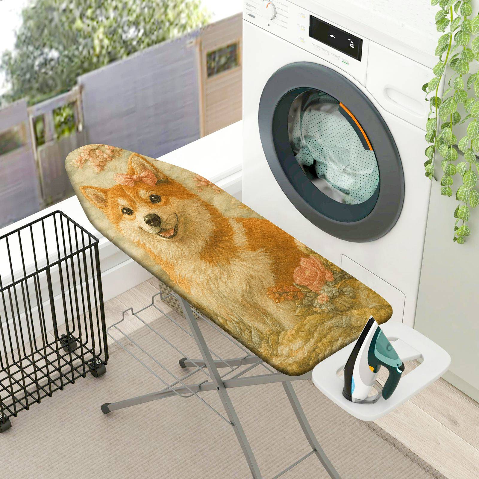 1-Piece Animal Floral Art  Ironing Board Cover, Universal Size, Without Board