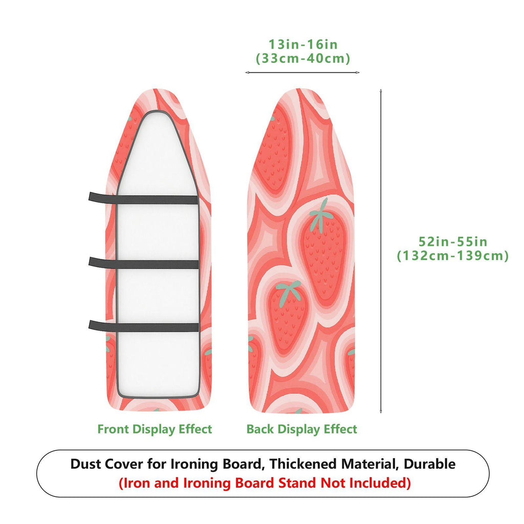 1-Piece Strawberry Pink Fun Decorative  Ironing Board Cover, Universal Size, Without Board