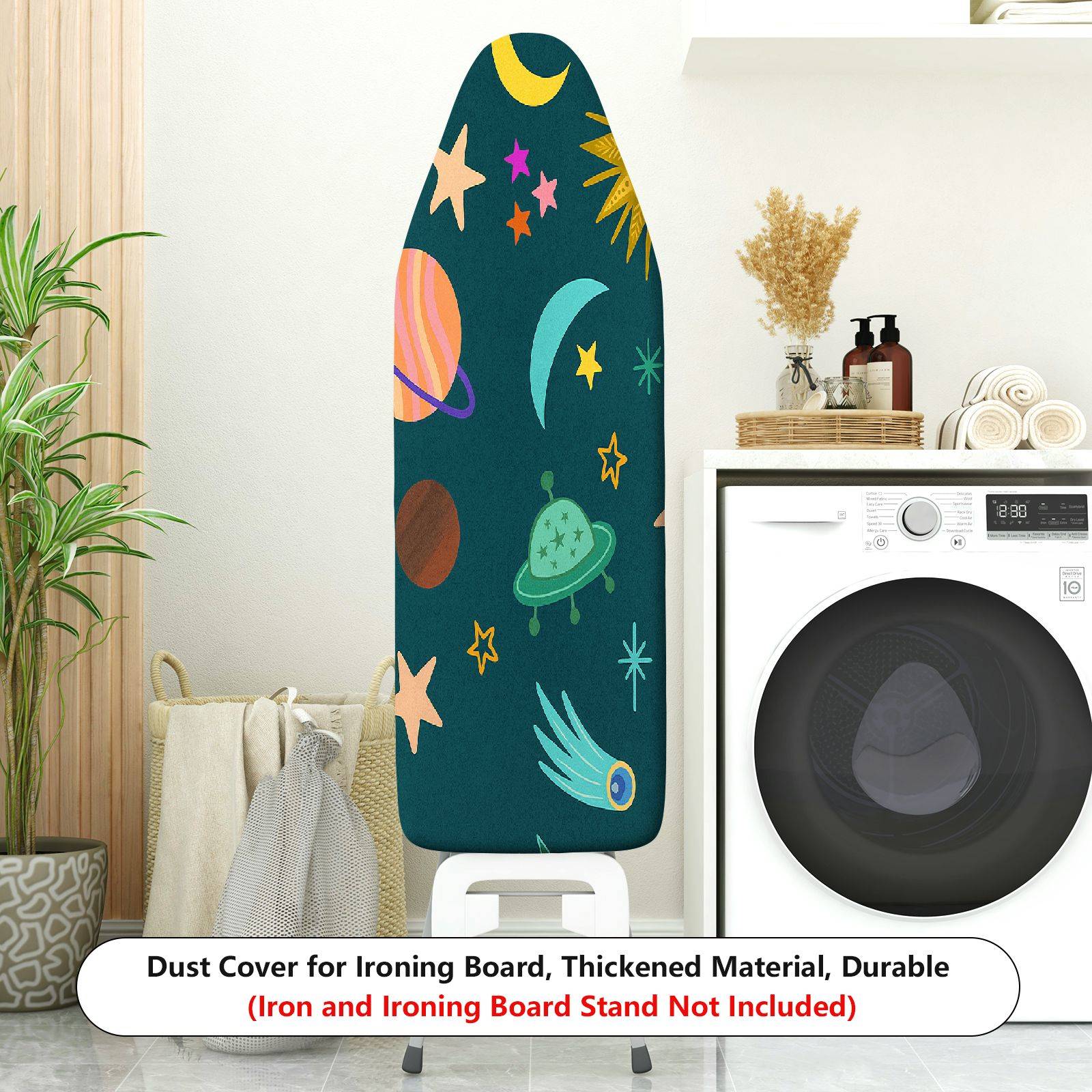 1-Piece Space Planet Star  Ironing Board Cover, Universal Size, Without Board