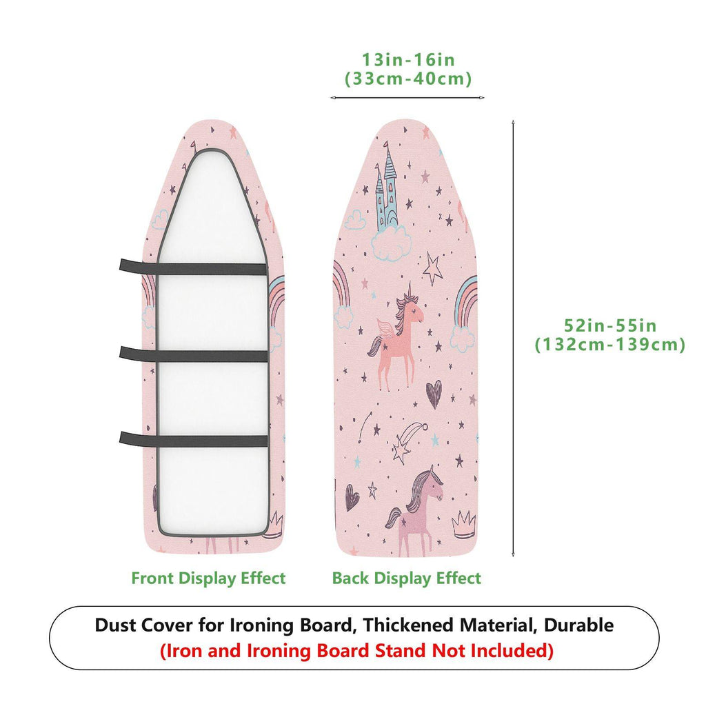 1-Piece Unicorn Rainbow Star  Ironing Board Cover, Universal Size, Without Board