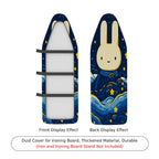 1-Piece Rabbit Starry Night Blue  Ironing Board Cover, Universal Size, Without Board