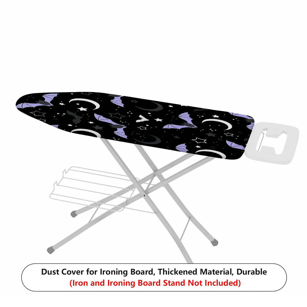 1-Piece Night Black Bat Moon Star  Ironing Board Cover, Universal Size, Without Board