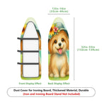 1-Piece Cute Dog Flower  Ironing Board Cover, Universal Size, Without Board