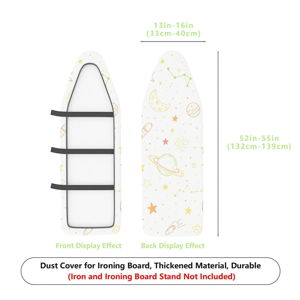 1-Piece Star Moon Rocket  Ironing Board Cover, Universal Size, Without Board