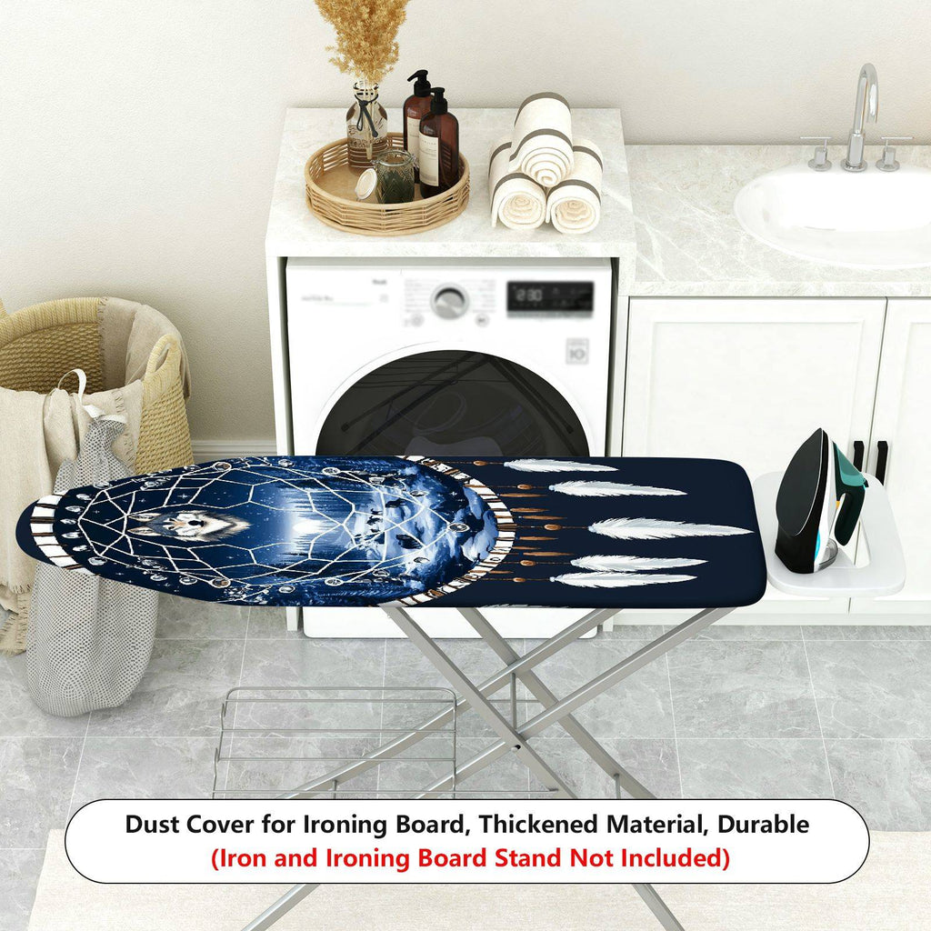 1-Piece Wolf Dream Catcher Feathers  Ironing Board Cover, Universal Size, Without Board
