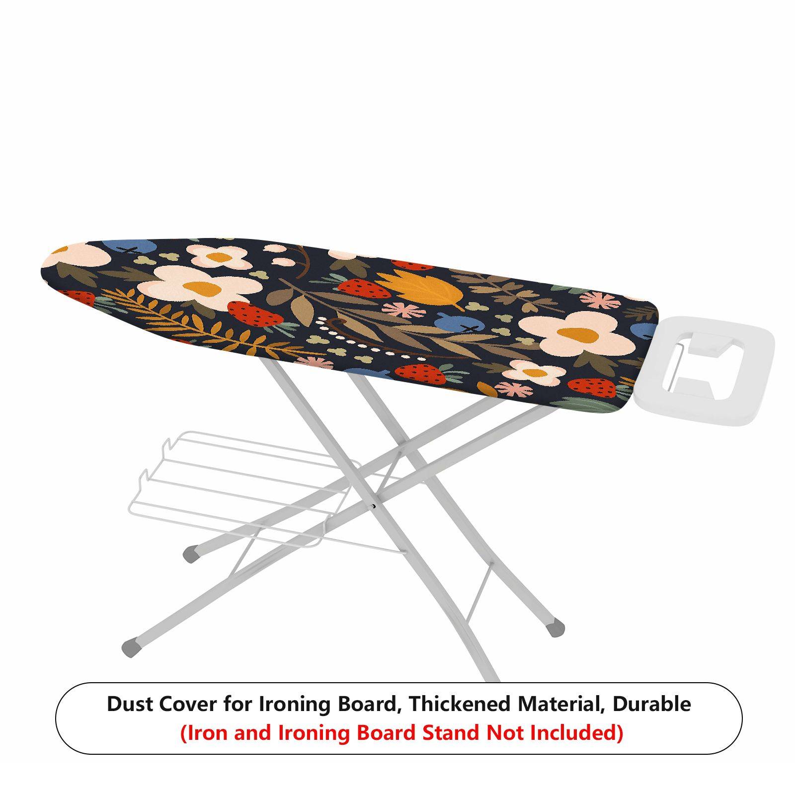 1-Piece Floral Pattern Strawberry Leaf  Ironing Board Cover, Universal Size, Without Board