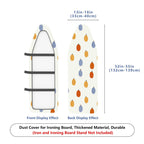 1-Piece Pumpkin Pattern Retro Autumn  Ironing Board Cover, Universal Size, Without Board