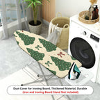 1-Piece Christmas Tree Pattern Bowknot Festive  Ironing Board Cover, Universal Size, Without Board