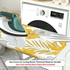 1-Piece Tropical Leaves Floral Greenery  Ironing Board Cover, Universal Size, Without Board