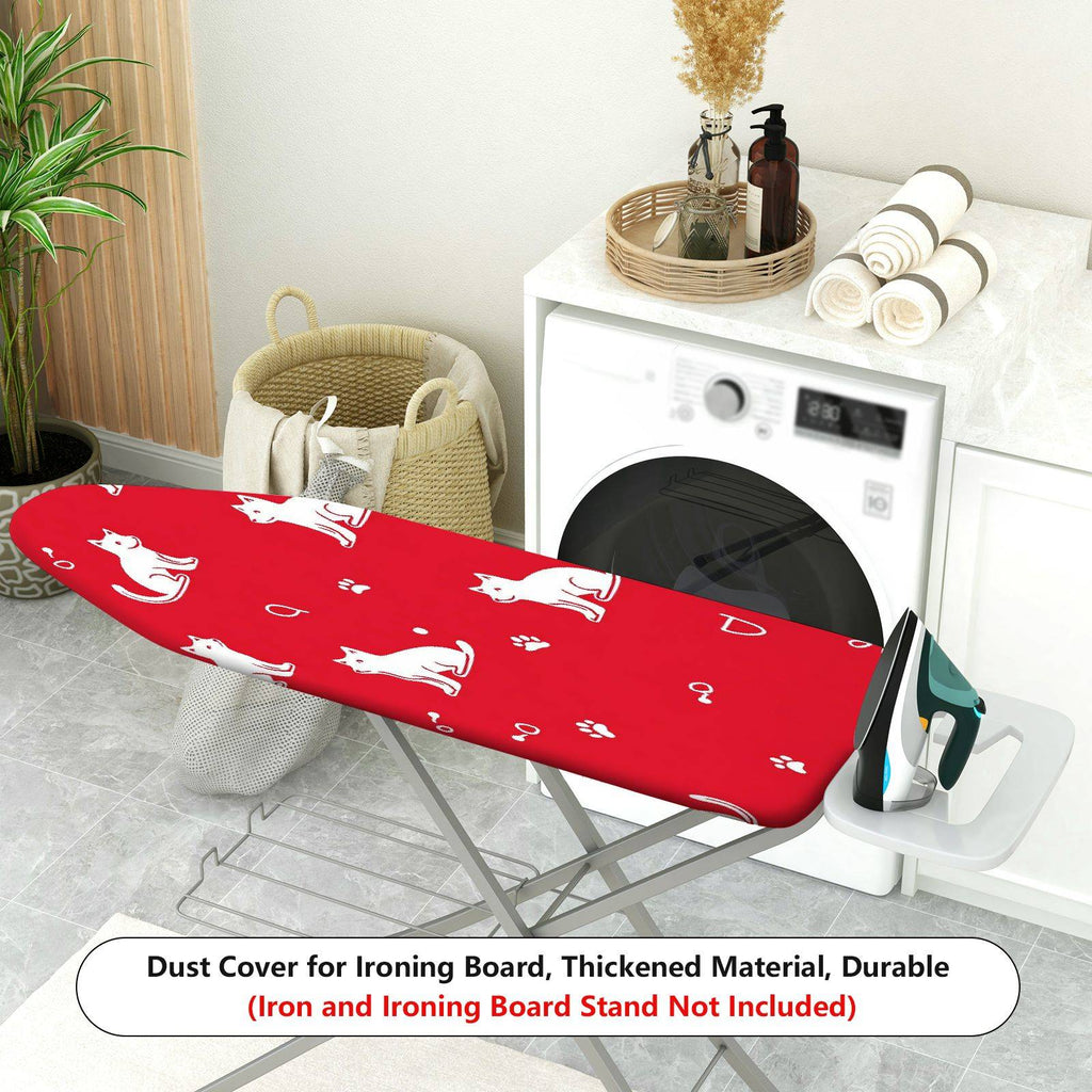 1-Piece Cat Paw Red Cute  Ironing Board Cover, Universal Size, Without Board
