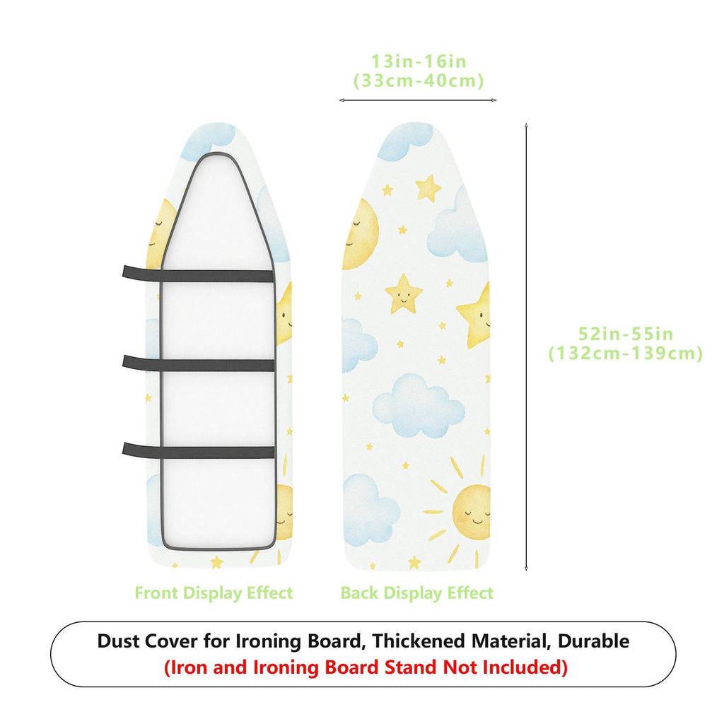 1-Piece Sun Moon Star  Ironing Board Cover, Universal Size, Without Board
