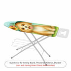 1-Piece Dog Flower Green  Ironing Board Cover, Universal Size, Without Board