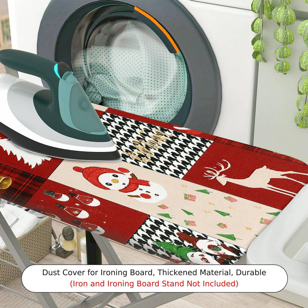 1-Piece Christmas Reindeer Snowman  Ironing Board Cover, Universal Size, Without Board