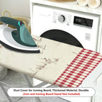 1-Piece Forest Cabin Deer Retro  Ironing Board Cover, Universal Size, Without Board