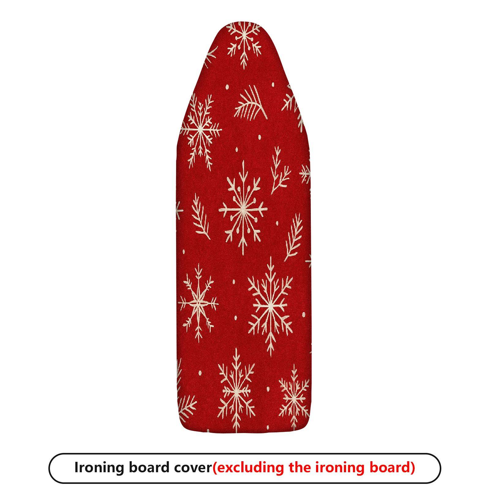 1-Piece Christmas Snowflake Red  Ironing Board Cover, Universal Size, Without Board