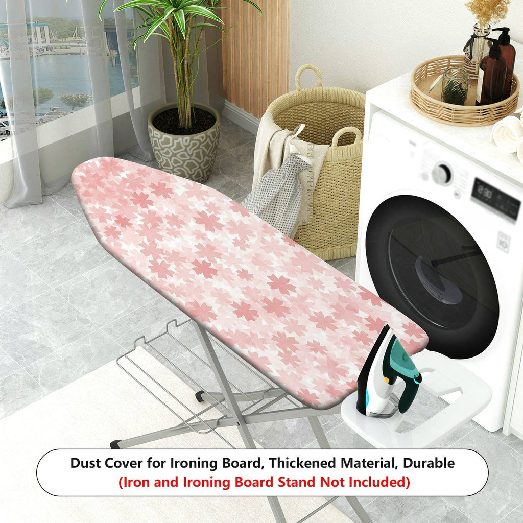 1-Piece Floral Pattern Pink Star  Ironing Board Cover, Universal Size, Without Board