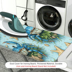 1-Piece Blue Crab Starfish Seashell  Ironing Board Cover, Universal Size, Without Board