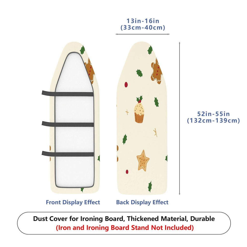 1-Piece Christmas Gingerbread Star  Ironing Board Cover, Universal Size, Without Board