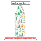 1-Piece Christmas Bicycle Forest  Ironing Board Cover, Universal Size, Without Board