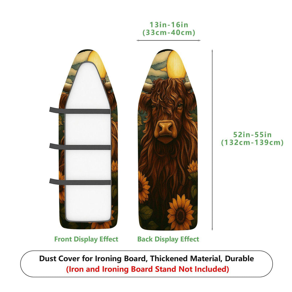1-Piece Floral Animal Sunflower  Ironing Board Cover, Universal Size, Without Board