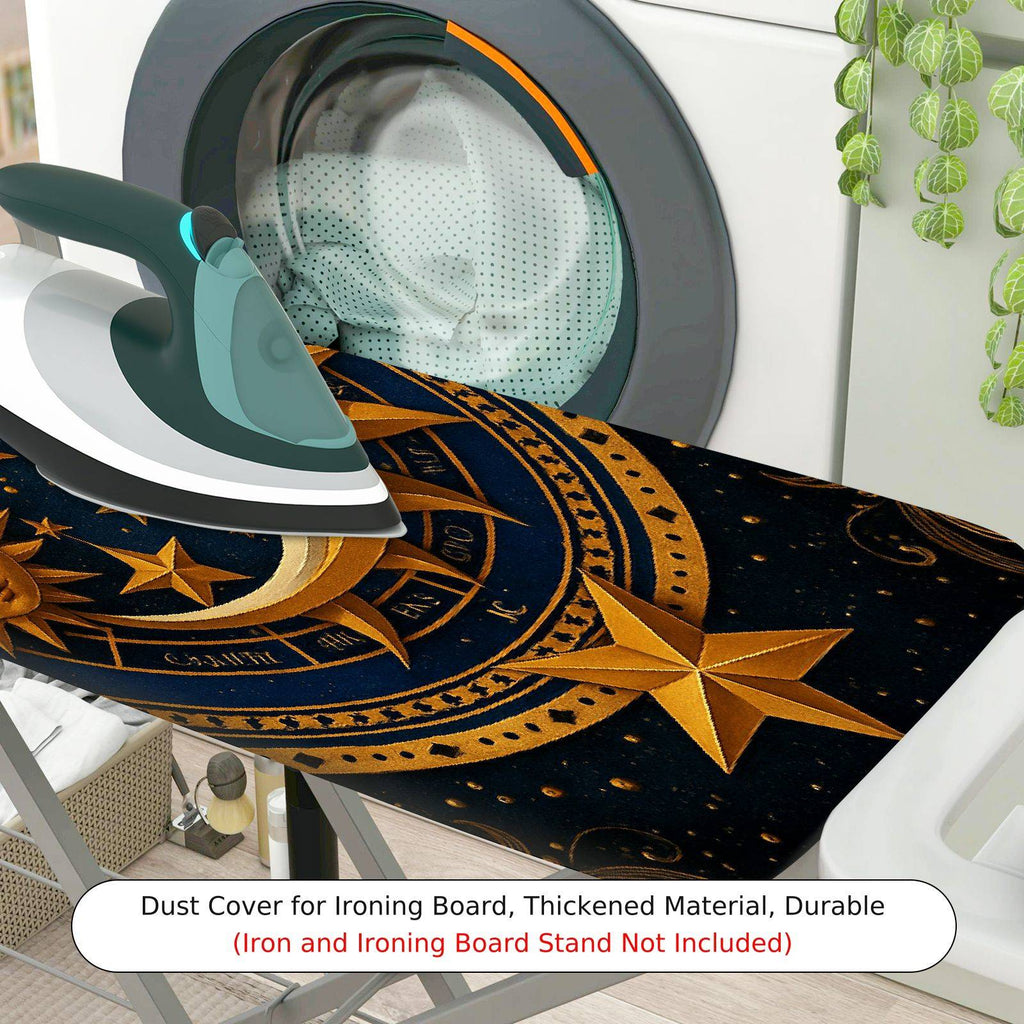 1-Piece Moon Star Galaxy  Ironing Board Cover, Universal Size, Without Board