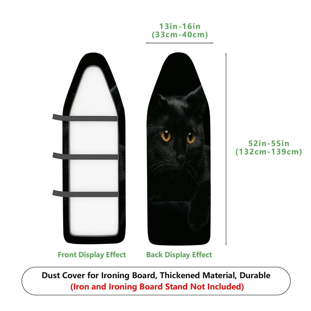 1-Piece Black Cat Eyes Pet Animal Halloween  Ironing Board Cover, Universal Size, Without Board