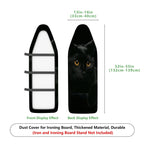 1-Piece Black Cat Eyes Pet Animal Halloween  Ironing Board Cover, Universal Size, Without Board