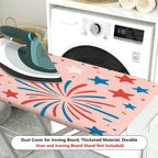 1-Piece Flag Stars Fireworks  Ironing Board Cover, Universal Size, Without Board