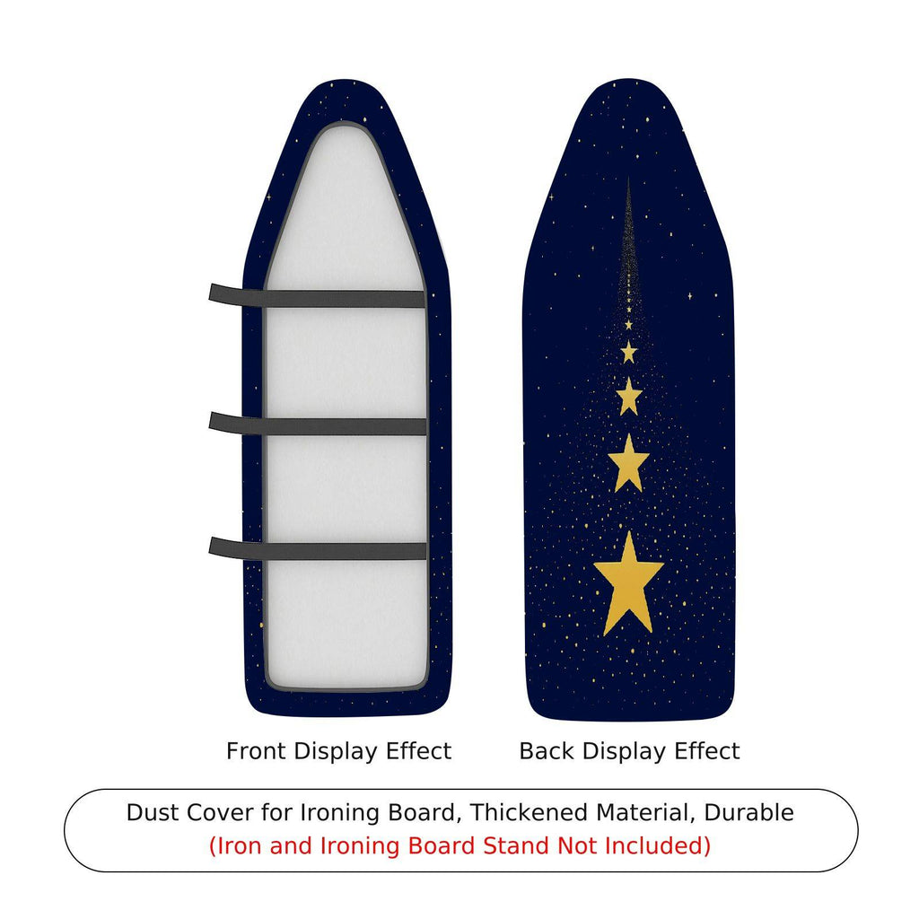 1-Piece Starry Night Blue Gold Starry Sky  Ironing Board Cover, Universal Size, Without Board