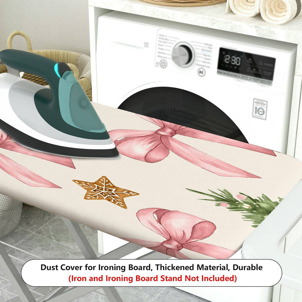 1-Piece Christmas Bow Tree Star  Ironing Board Cover, Universal Size, Without Board