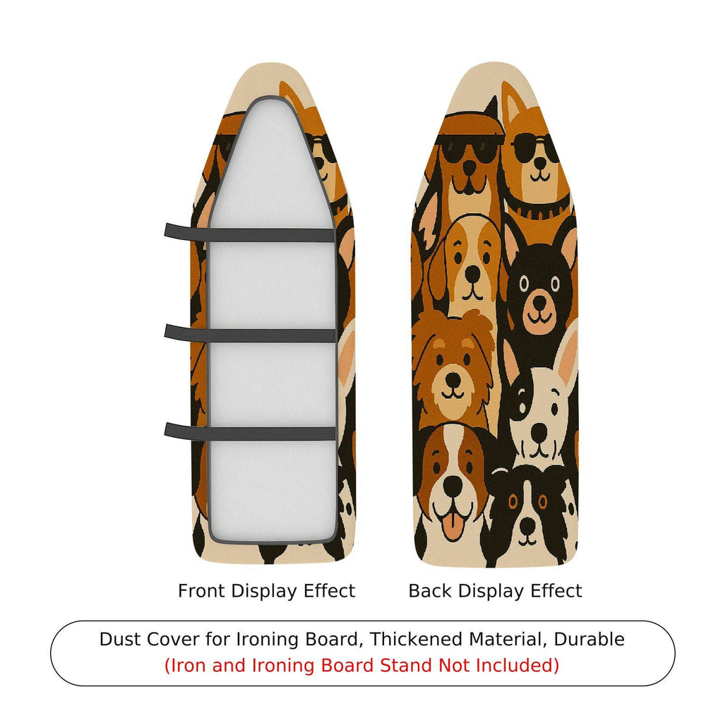1-Piece Animal Print Dog  Ironing Board Cover, Universal Size, Without Board